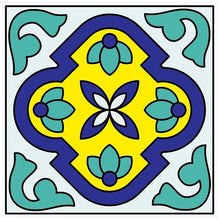 Load image into Gallery viewer, Mosaic Tile Stickers, Pack Of 16, All Sizes, Waterproof, Azulejo Transfers For Kitchen / Bathroom Tiles GT15 - Bolsover Designs