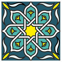 Load image into Gallery viewer, Mosaic Tile Stickers, Pack Of 16, All Sizes, Waterproof, Azulejo Transfers For Kitchen / Bathroom Tiles GT15 - Bolsover Designs