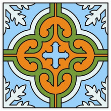 Load image into Gallery viewer, Mosaic Tile Stickers, Pack Of 16, All Sizes, Waterproof, Azulejo Transfers For Kitchen / Bathroom Tiles GT16 - Bolsover Designs
