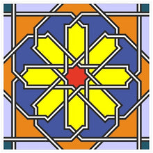 Load image into Gallery viewer, Mosaic Tile Stickers, Pack Of 16, All Sizes, Waterproof, Azulejo Transfers For Kitchen / Bathroom Tiles GT16 - Bolsover Designs