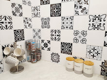 Load image into Gallery viewer, Mosaic Tile Stickers, Pack Of 16, All Sizes, Waterproof, Azulejo Transfers For Kitchen / Bathroom Tiles GT17 - Bolsover Designs