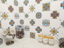 Load image into Gallery viewer, Mosaic Tile Stickers, Pack Of 16, All Sizes, Waterproof, Transfers For Kitchen / Bathroom Tiles GT18 - Bolsover Designs