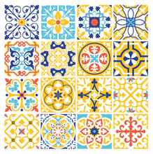 Load image into Gallery viewer, Mosaic Tile Stickers, Pack Of 16, All Sizes, Waterproof, Azulejo Transfers For Kitchen / Bathroom Tiles GT22 - Bolsover Designs