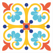 Load image into Gallery viewer, Mosaic Tile Stickers, Pack Of 16, All Sizes, Waterproof, Azulejo Transfers For Kitchen / Bathroom Tiles GT22 - Bolsover Designs