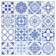 Load image into Gallery viewer, Mosaic Tile Stickers, Pack Of 16, All Sizes, Waterproof, Azulejo Transfers For Kitchen / Bathroom Tiles GT28 - Bolsover Designs