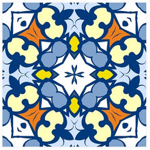 Load image into Gallery viewer, Pack Of 24 Coloured Pattern Mosaic Waterproof Tile Stickers, Transfers, All Sizes, Kitchen or Bathroom Tiles GT30 - Bolsover Designs