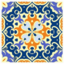 Load image into Gallery viewer, Pack Of 24 Coloured Pattern Mosaic Waterproof Tile Stickers, Transfers, All Sizes, Kitchen or Bathroom Tiles GT30 - Bolsover Designs