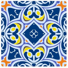 Load image into Gallery viewer, Pack Of 24 Coloured Pattern Mosaic Waterproof Tile Stickers, Transfers, All Sizes, Kitchen or Bathroom Tiles GT30 - Bolsover Designs