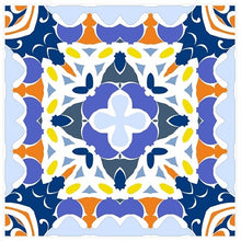 Load image into Gallery viewer, Pack Of 24 Coloured Pattern Mosaic Waterproof Tile Stickers, Transfers, All Sizes, Kitchen or Bathroom Tiles GT30 - Bolsover Designs