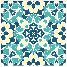 Load image into Gallery viewer, Pack Of 24 Coloured Pattern Mosaic Waterproof Tile Stickers, Transfers For All Sizes, Kitchen or Bathroom Tiles GT31 - Bolsover Designs
