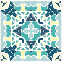 Load image into Gallery viewer, Pack Of 24 Coloured Pattern Mosaic Waterproof Tile Stickers, Transfers For All Sizes, Kitchen or Bathroom Tiles GT31 - Bolsover Designs