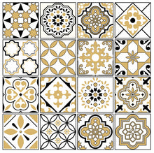Load image into Gallery viewer, Mosaic Tile Stickers, Pack Of 16, All Sizes, Waterproof, Azulejo Transfers For Kitchen / Bathroom Tiles GT34 - Bolsover Designs