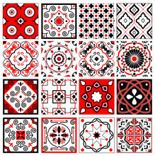 Load image into Gallery viewer, Mosaic Tile Stickers, Pack Of 16, All Sizes, Waterproof, Azulejo Transfers For Kitchen / Bathroom Tiles GT41 - Bolsover Designs
