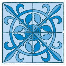 Load image into Gallery viewer, Mosaic Tile Stickers, Pack Of 16, All Sizes, Waterproof, Azulejo Transfers For Kitchen / Bathroom Tiles GT43 - Bolsover Designs