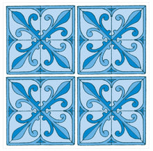 Load image into Gallery viewer, Mosaic Tile Stickers, Pack Of 16, All Sizes, Waterproof, Azulejo Transfers For Kitchen / Bathroom Tiles GT43 - Bolsover Designs