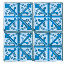 Load image into Gallery viewer, Mosaic Tile Stickers, Pack Of 16, All Sizes, Waterproof, Azulejo Transfers For Kitchen / Bathroom Tiles GT43 - Bolsover Designs