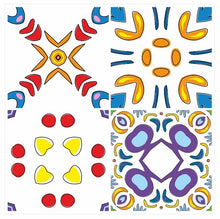 Load image into Gallery viewer, Mosaic Tile Stickers, Pack Of 16, All Sizes, Waterproof, Azulejo Transfers For Kitchen / Bathroom Tiles GT45 - Bolsover Designs