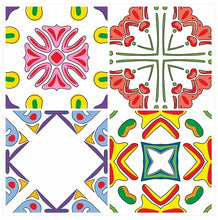 Load image into Gallery viewer, Mosaic Tile Stickers, Pack Of 16, All Sizes, Waterproof, Azulejo Transfers For Kitchen / Bathroom Tiles GT45 - Bolsover Designs