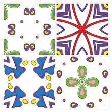 Load image into Gallery viewer, Mosaic Tile Stickers, Pack Of 16, All Sizes, Waterproof, Azulejo Transfers For Kitchen / Bathroom Tiles GT45 - Bolsover Designs