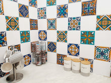 Load image into Gallery viewer, Mosaic Tile Stickers, Pack Of 16, All Sizes, Waterproof, Transfers For Kitchen / Bathroom Tiles GT58