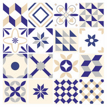 Load image into Gallery viewer, Mosaic Tile Stickers, Pack Of 16, All Sizes, Waterproof, Azulejo Transfers For Kitchen / Bathroom Tiles GT63 - Bolsover Designs