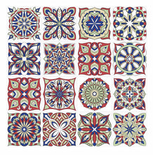 Load image into Gallery viewer, Mosaic Tile Stickers, Pack Of 16, All Sizes, Waterproof, Azulejo Transfers For Kitchen / Bathroom Tiles GT81 - Bolsover Designs