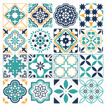 Load image into Gallery viewer, Mosaic Tile Stickers, Pack Of 16, All Sizes, Waterproof, Azulejo Transfers For Kitchen / Bathroom Tiles GT85 - Bolsover Designs