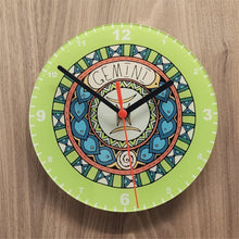 Load image into Gallery viewer, Signs Of The Zodiac Quartz Clock, All 12 Starsigns Available, 2 Different Sizes, Perfect for Astrology Fan, Battery Included