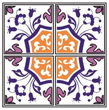 Load image into Gallery viewer, Mosaic Tile Stickers, Pack Of 16, All Sizes, Waterproof, Azulejo Transfers For Kitchen / Bathroom Tiles GT42 - Bolsover Designs