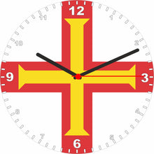 Load image into Gallery viewer, Flag Clock - Beginning With A - G, Flag Of Your Chosen Country On A Quartz Clock, Stand or Wall Mounted, 200mm