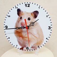 Load image into Gallery viewer, Animal Clocks, A Choice Of Animals on a Quartz Clock. Stand or Wall Mounted, 200mm, Battery Included