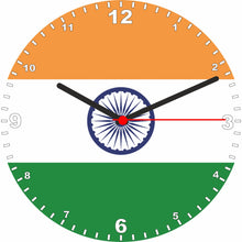 Load image into Gallery viewer, Flag Clock - Beginning With H - Q, Flag Of Your Chosen Country On A Quartz Clock, Stand or Wall Mounted, 200mm