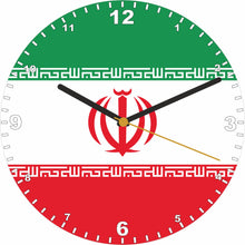 Load image into Gallery viewer, Flag Clock - Beginning With H - Q, Flag Of Your Chosen Country On A Quartz Clock, Stand or Wall Mounted, 200mm