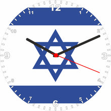Load image into Gallery viewer, Flag Clock - Beginning With H - Q, Flag Of Your Chosen Country On A Quartz Clock, Stand or Wall Mounted, 200mm