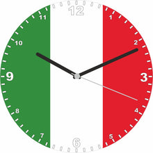 Load image into Gallery viewer, Flag Clock - Beginning With H - Q, Flag Of Your Chosen Country On A Quartz Clock, Stand or Wall Mounted, 200mm