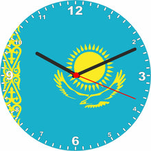 Load image into Gallery viewer, Flag Clock - Beginning With H - Q, Flag Of Your Chosen Country On A Quartz Clock, Stand or Wall Mounted, 200mm