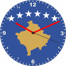 Load image into Gallery viewer, Flag Clock - Beginning With H - Q, Flag Of Your Chosen Country On A Quartz Clock, Stand or Wall Mounted, 200mm