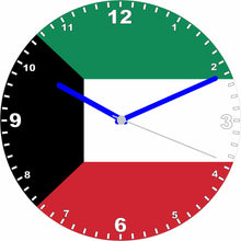 Load image into Gallery viewer, Flag Clock - Beginning With H - Q, Flag Of Your Chosen Country On A Quartz Clock, Stand or Wall Mounted, 200mm
