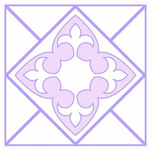 Load image into Gallery viewer, Mosaic Tile Stickers, Pack Of 16, All Sizes, Waterproof, Lilac Azulejo Transfers For Kitchen / Bathroom Tiles L01 - Bolsover Designs