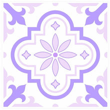 Load image into Gallery viewer, Mosaic Tile Stickers, Pack Of 16, All Sizes, Waterproof, Lilac Azulejo Transfers For Kitchen / Bathroom Tiles L01 - Bolsover Designs