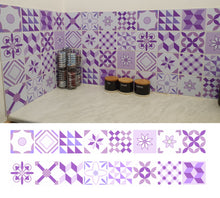 Load image into Gallery viewer, Mosaic Tile Stickers, Pack Of 16, All Sizes, Waterproof, Lilac Azulejo Transfers For Kitchen / Bathroom Tiles L02 - Bolsover Designs