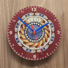 Load image into Gallery viewer, Signs Of The Zodiac Quartz Clock, All 12 Starsigns Available, 2 Different Sizes, Perfect for Astrology Fan, Battery Included