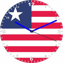 Load image into Gallery viewer, Flag Clock - Beginning With H - Q, Flag Of Your Chosen Country On A Quartz Clock, Stand or Wall Mounted, 200mm