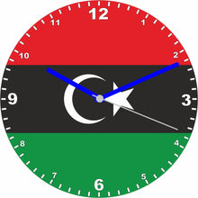 Load image into Gallery viewer, Flag Clock - Beginning With H - Q, Flag Of Your Chosen Country On A Quartz Clock, Stand or Wall Mounted, 200mm