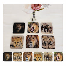 Load image into Gallery viewer, Drinks Coasters, Animal Designs, For Table Top, Mancave Bar, For Coffee Cups, Teacups, Alcoholic Drinks
