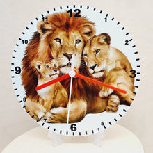 Load image into Gallery viewer, Animal Clocks, A Choice Of Animals on a Quartz Clock. Stand or Wall Mounted, 200mm, Battery Included