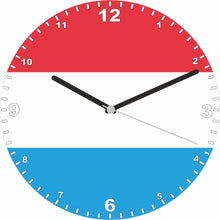 Load image into Gallery viewer, Flag Clock - Beginning With H - Q, Flag Of Your Chosen Country On A Quartz Clock, Stand or Wall Mounted, 200mm