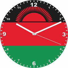 Load image into Gallery viewer, Flag Clock - Beginning With H - Q, Flag Of Your Chosen Country On A Quartz Clock, Stand or Wall Mounted, 200mm