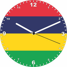 Load image into Gallery viewer, Flag Clock - Beginning With H - Q, Flag Of Your Chosen Country On A Quartz Clock, Stand or Wall Mounted, 200mm