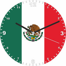 Load image into Gallery viewer, Flag Clock - Beginning With H - Q, Flag Of Your Chosen Country On A Quartz Clock, Stand or Wall Mounted, 200mm